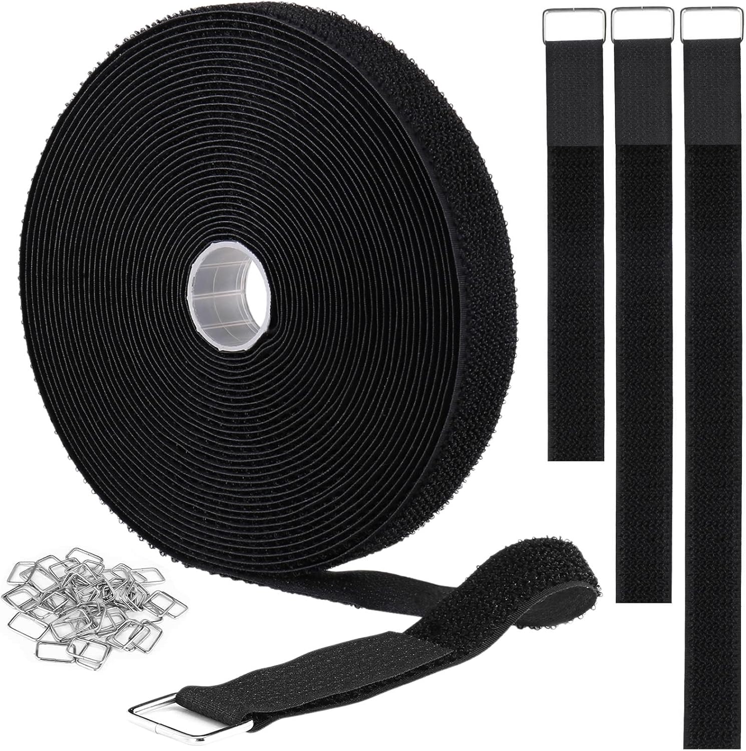 Ultimate Organization: 32ft Reusable Hook and Loop Straps - YMCRLUX