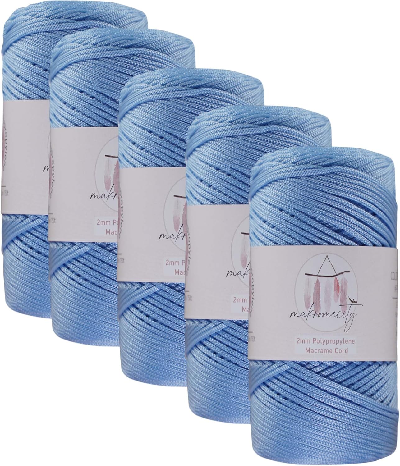 2mm Polyester Macrame Cord Set for Art & Crafts Projects