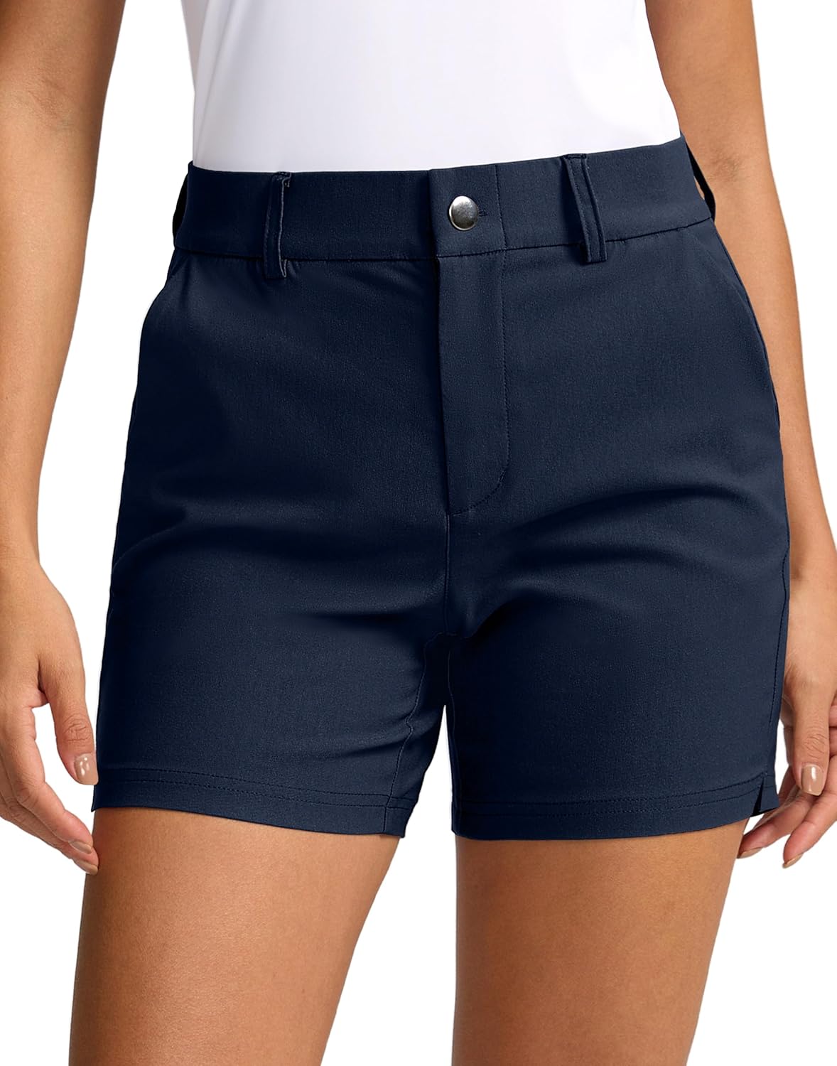 SANTINY Women's 5in Golf Shorts for Summer Outdoor Activities