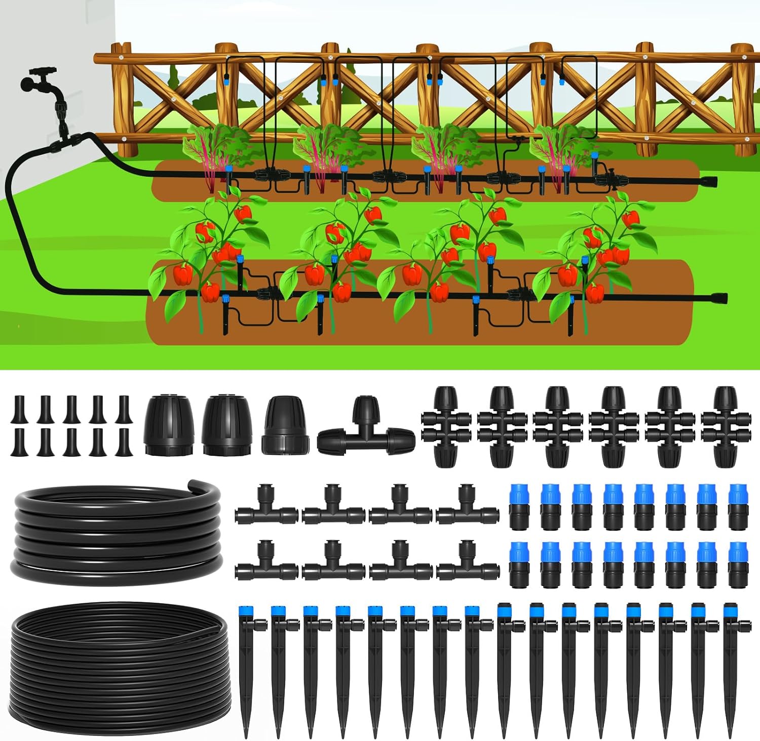 MIXC 230FT Quick-Connect Drip Irrigation System Kit Review