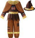 ReliBeauty Halloween Patchwork Scarecrow Costume Kids Set - Cozy