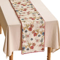 patdrea Designer Farmhouse Linen Thick Table Runner - Rustic Beige