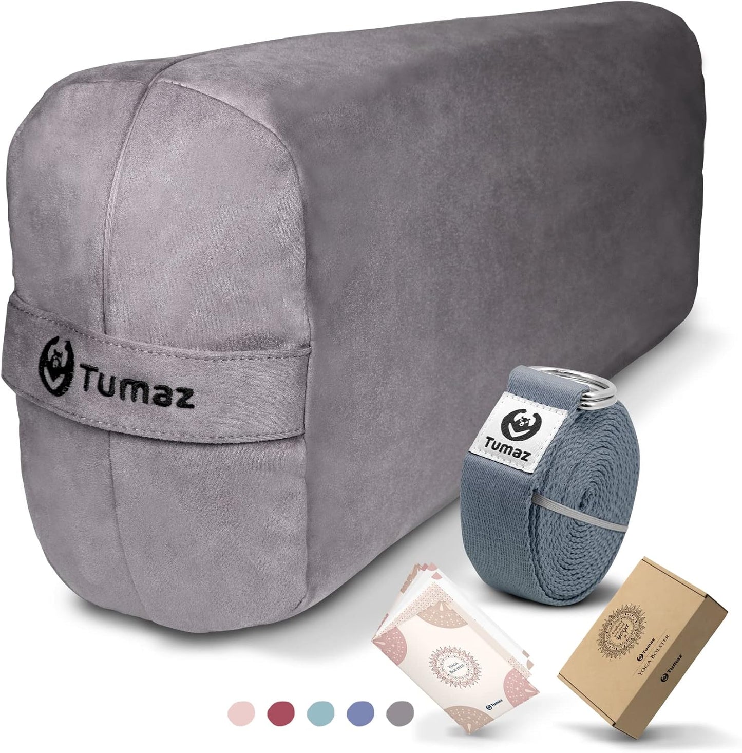 Tumaz Yoga Bolster Set for Restorative Yoga and Meditation