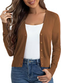 Cropped Cardigans Sweaters Button Down Open Front Bolero Shrugs