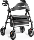 Soundfuse Rollator Walkers with Seat for Seniors - Durable & Safe