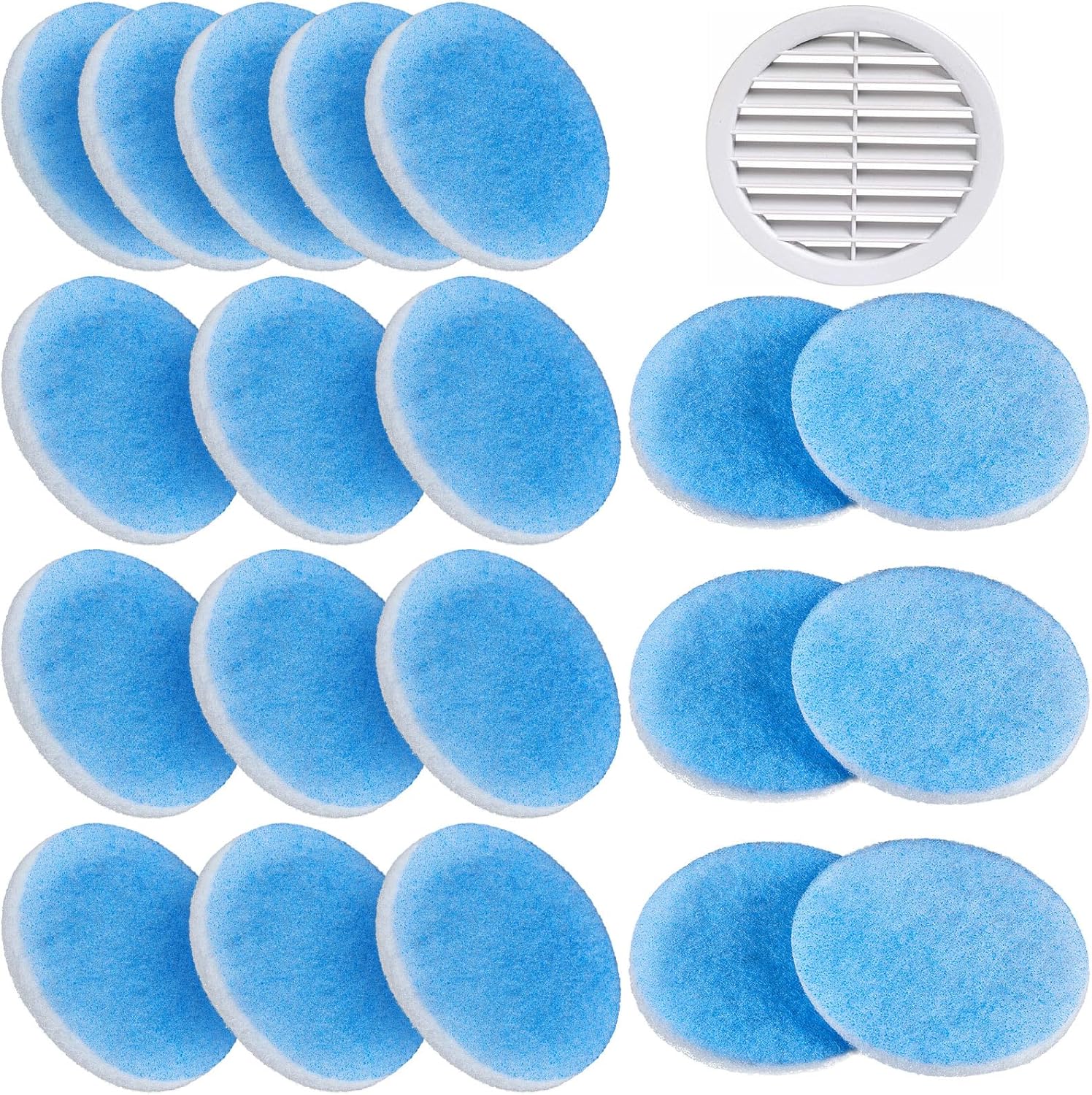 Layhit 20 Pcs RV 5.25 Air Conditioner Filter Foam - Vent Filters for Camper Car Parts