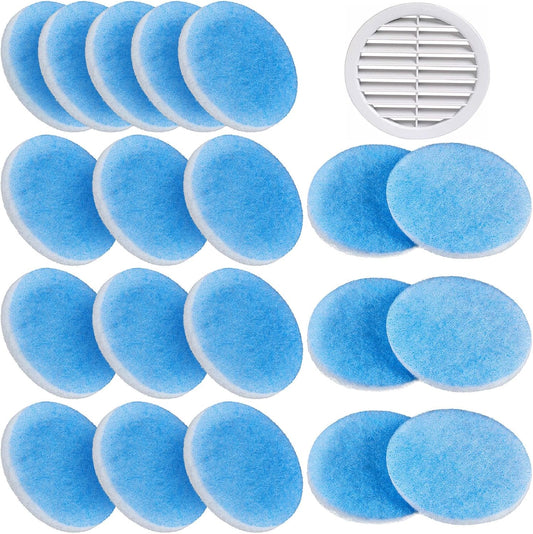 Layhit 20 Pcs RV 5.25 Air Conditioner Filter Foam - Vent Filters for Camper Car Parts