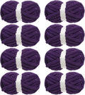 Chunky Yarn for Crocheting 8 Pack - Super Bulky Chenille for Blankets