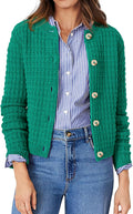 Women's Cotton Knit Cardigan Sweater - Button Front Open Coat
