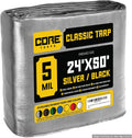 Core Tarps Classic 5 Mil Tarp Cover 24 x 50 - Heavy Duty Weather