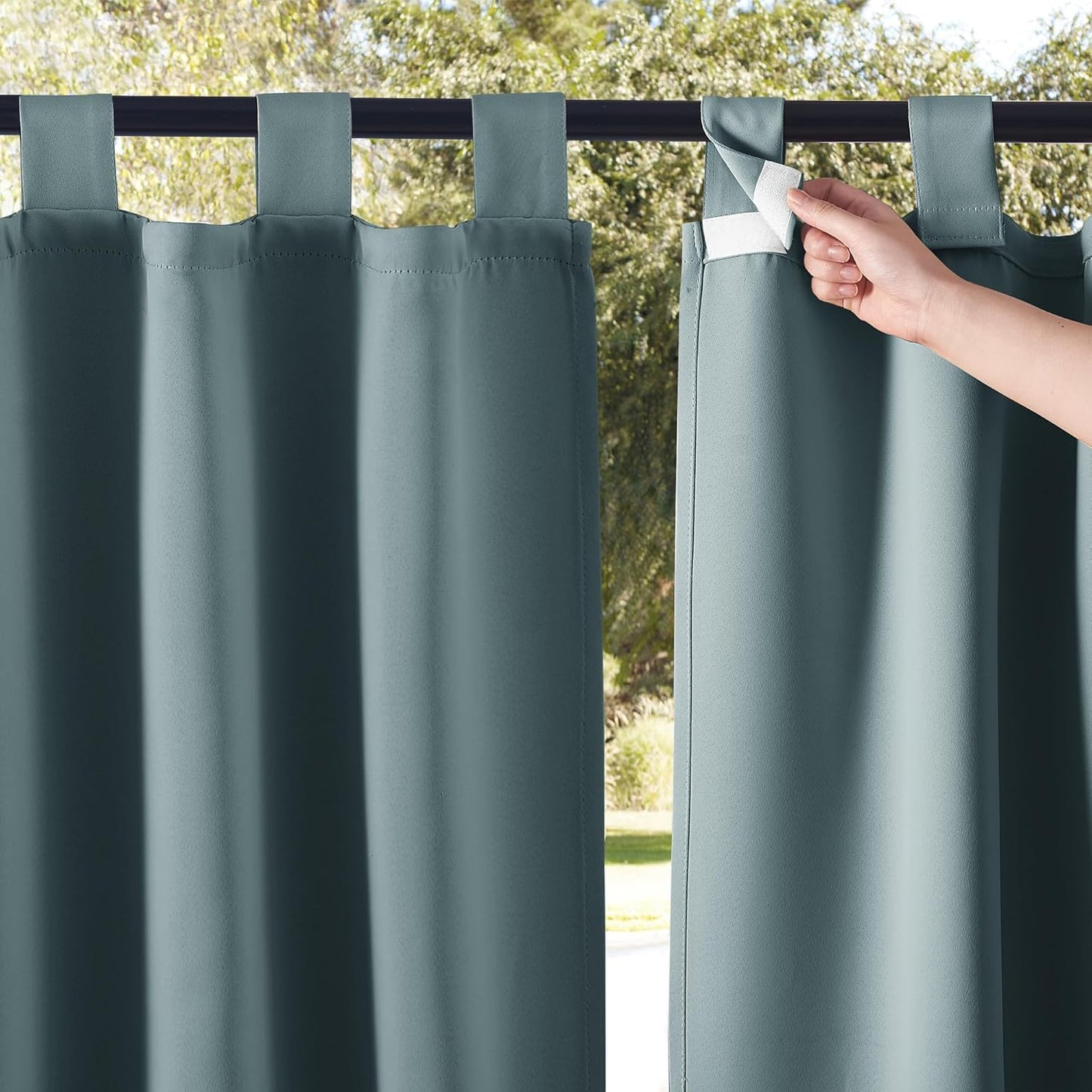 NICETOWN Waterproof Outdoor Curtains for Patio Privacy & Style