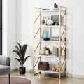 Shintenchi 5 Tier Bookshelf - Tall Industrial Bookcase