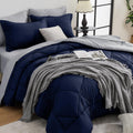 HEVUMYI King Comforter Set - Ultra Soft 7-Piece All Season Bedding