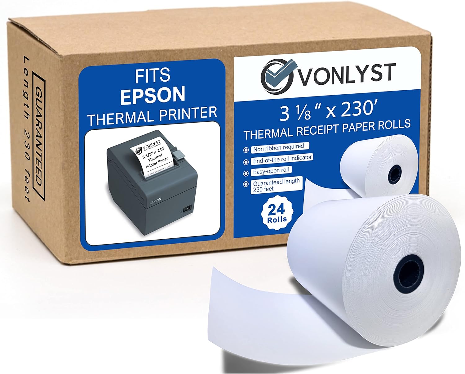 Epson Printer Thermal Paper Roll Pack - Fast & Efficient Printing!