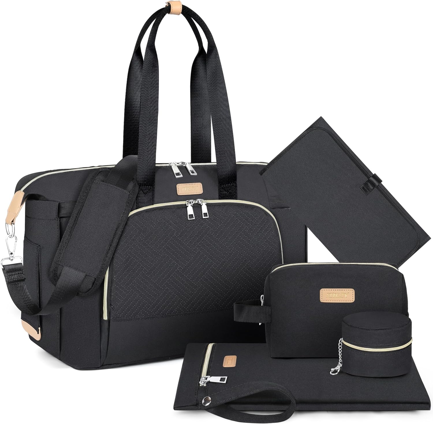 ITIEZY Diaper Bag Tote - Large Mommy Bag with Changing Pad