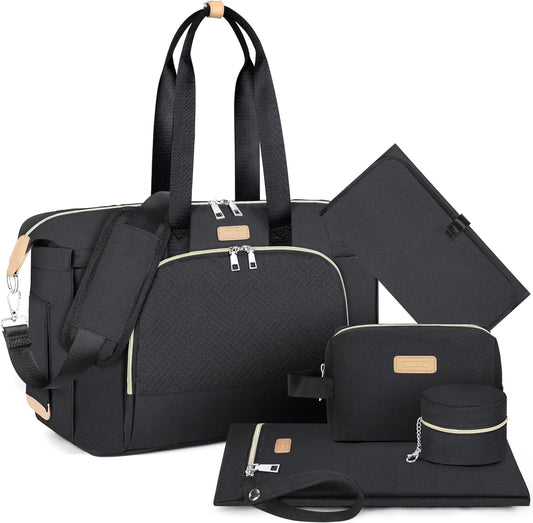 ITIEZY Diaper Bag Tote - Large Mommy Bag with Changing Pad