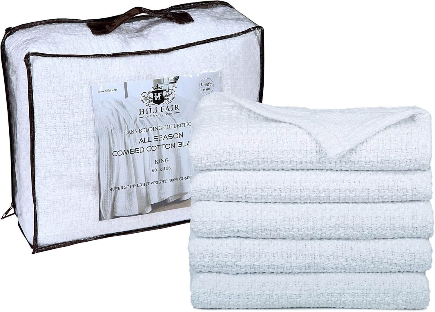 XXL Oversized King Cotton Blanket - Soft Cozy All Season Comfort