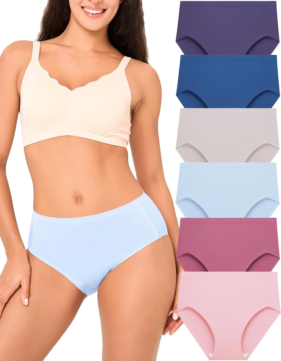Bamboo Cool Women's No Show Briefs for Ultimate Comfort