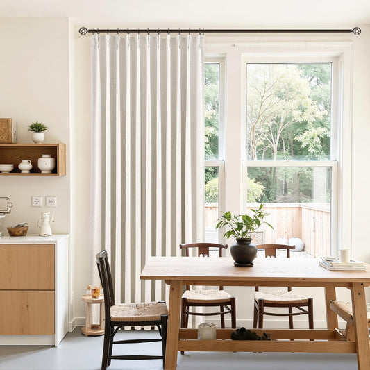 100% Pinch Pleated Linen Blackout Curtains for Elegant Rooms