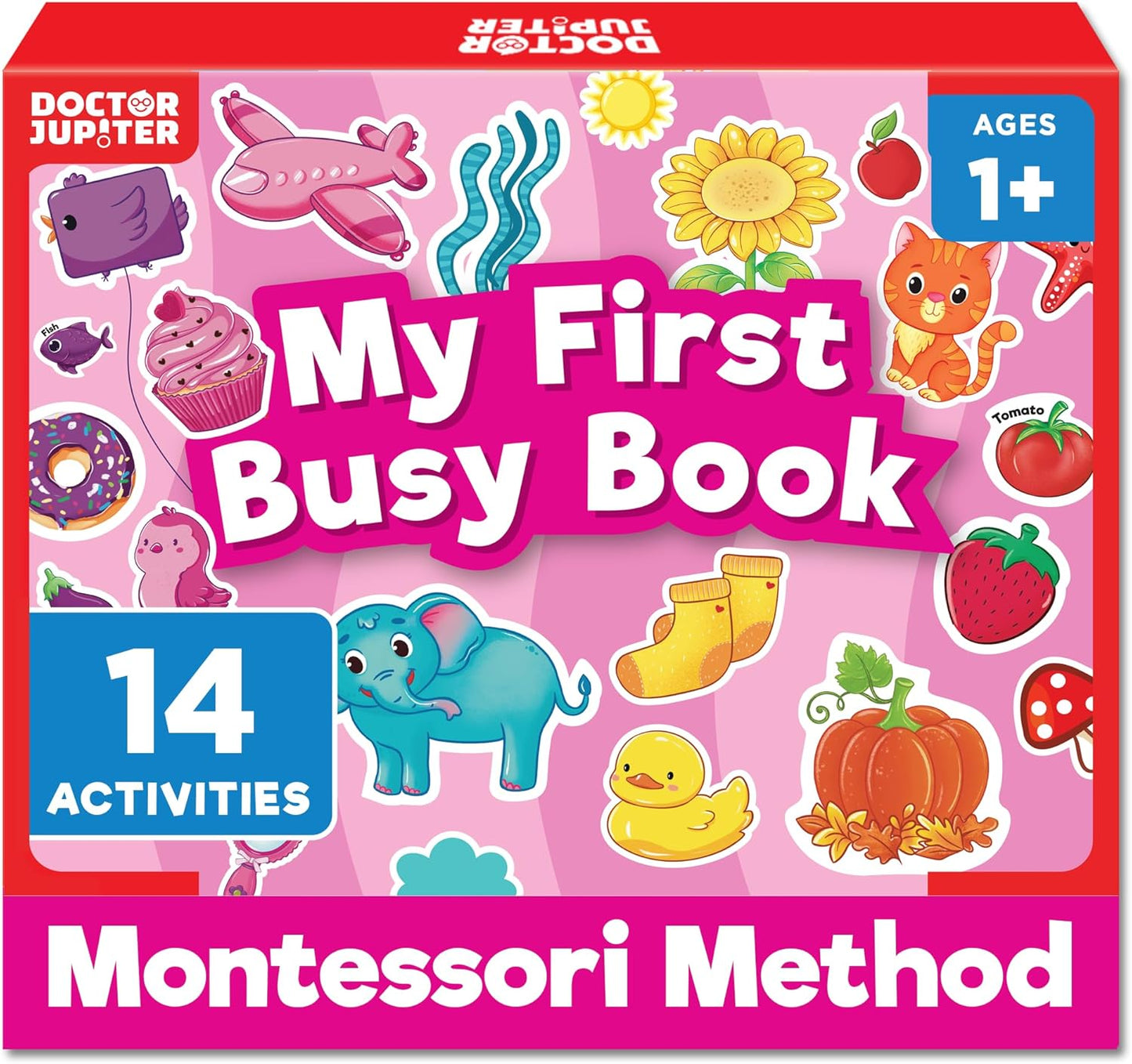 Doctor Jupiter My First Montessori Busy Book for Toddlers 1-3