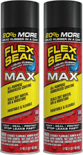 Flex Seal MAX 17 oz 2-Pack Black - Fast Waterproof Sealant