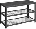 VASAGLE 3-Tier Shoe Rack with Metal Mesh Shelves for Entryway