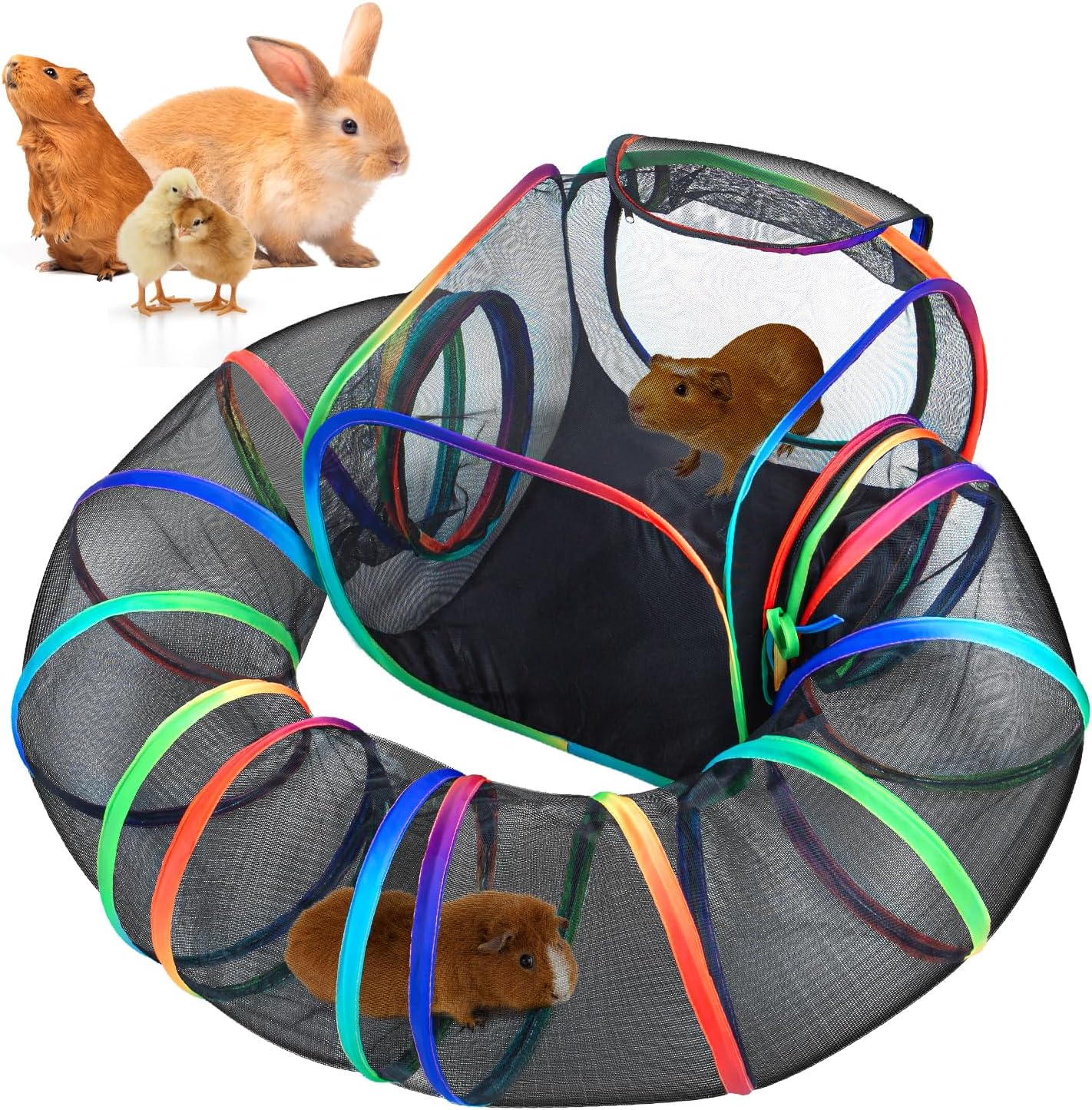 Portable Tunnel Playpen for Small Animals - OIIBO