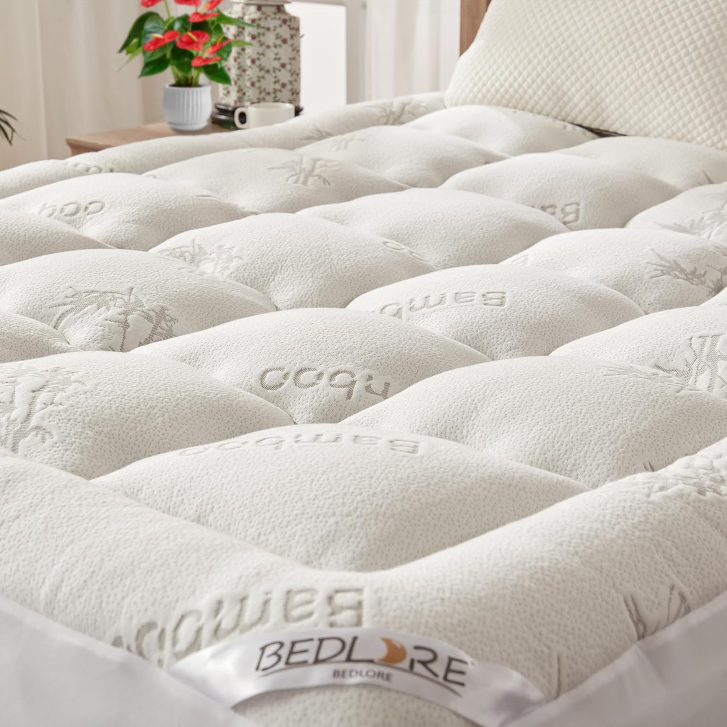 BEDLORE King Mattress Topper for Ultimate Comfort and Support