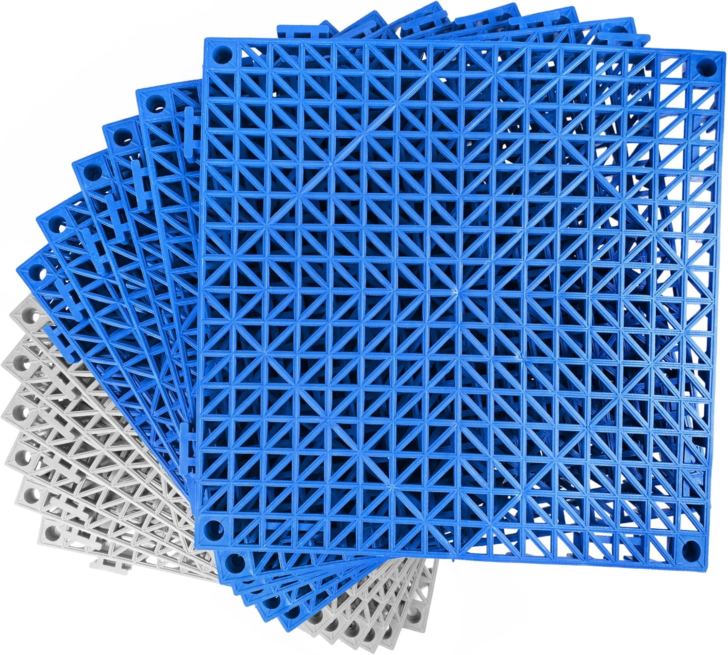 MYFAMIREA Modular Interlocking Cushion Non-Slip Drainage Mats