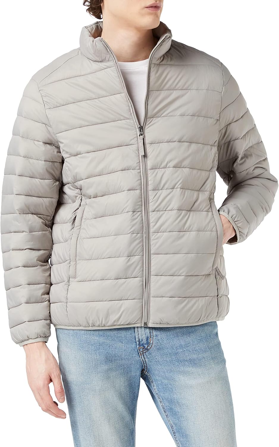 Packable Lightweight Water-Resistant Puffer Jacket for Men