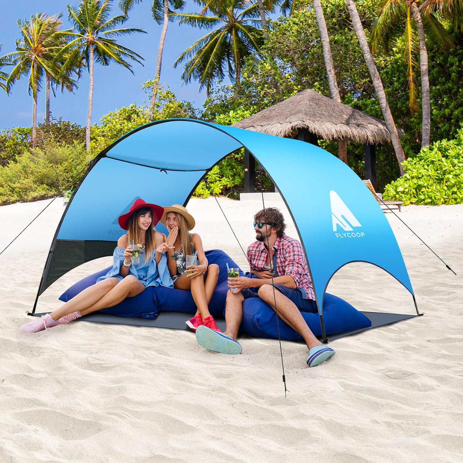 Compact Beach Tent with 360 Ventilation and UV Protection