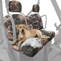 KEMIMOTO UTV Seat Covers Camo - Waterproof Defender Front Split Bench