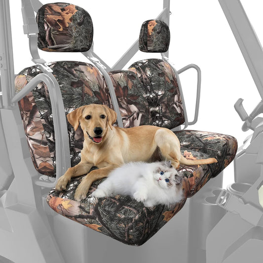 KEMIMOTO UTV Seat Covers Camo - Waterproof & Durable Protection