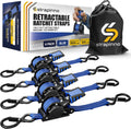 Strapinno Retractable Ratchet Straps 1 in x 10 ft - Fast Secure