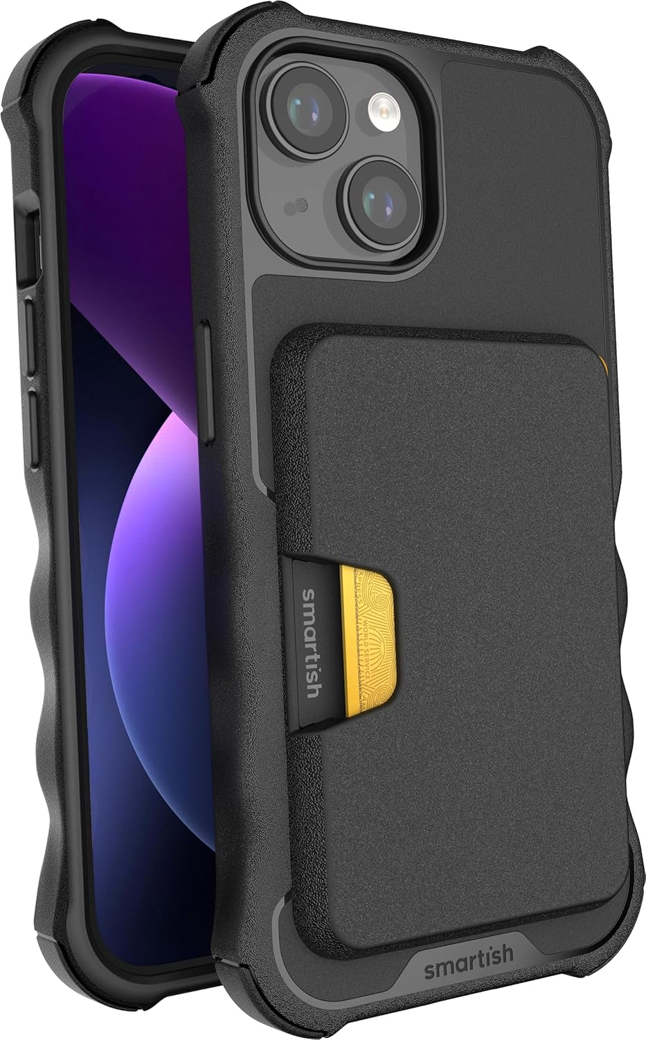 Smartish iPhone 15 Protective Case with Wallet - Gripzilla