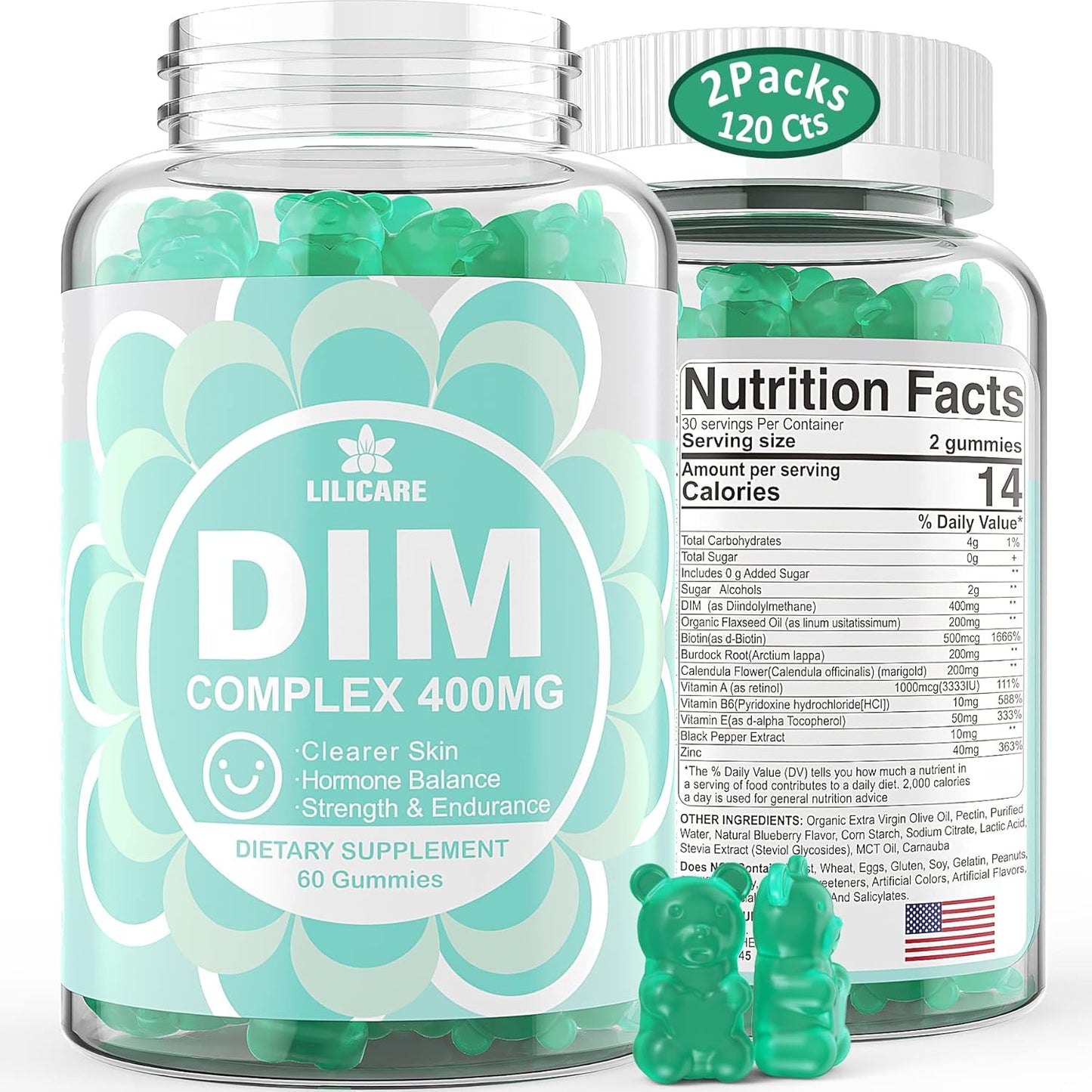 DIM Supplement for Women 400mg - Hormonal Balance & Health