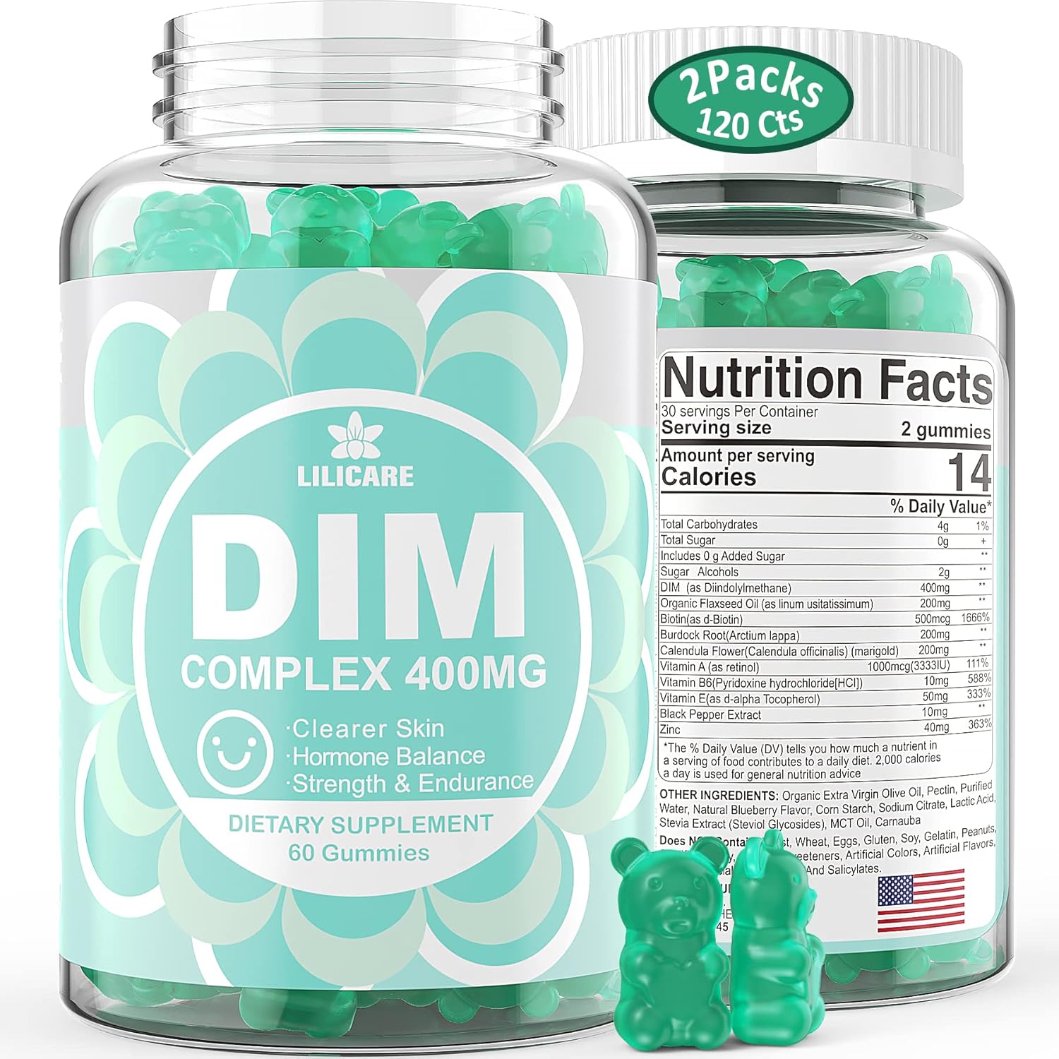 DIM Supplement for Women 400mg - Hormonal Balance & Health