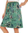 Zando Tennis Skirts for Women with Pockets - Knee Length Athletic
