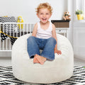 Hobestluk 2.5ft Bean Bag Chair - Plush Memory Foam Comfort