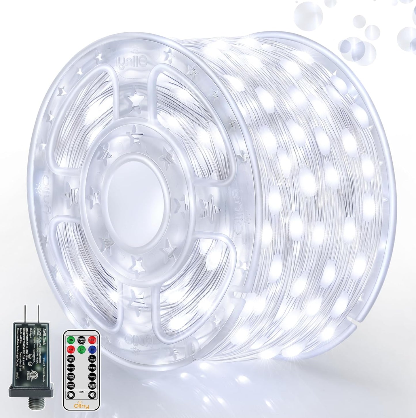 Ollny Outdoor Christmas Lights 1000LED 328FT for Festive Decor