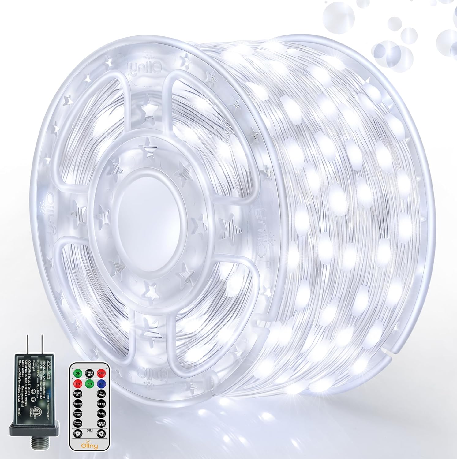 Ollny Outdoor Christmas Lights 1000LED 328FT for Festive Decor