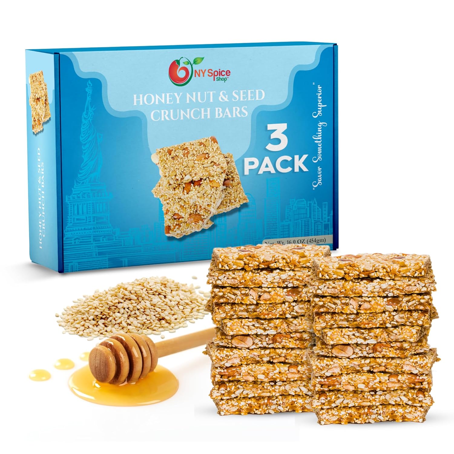 Honey Nut and Seed Crunch Bars for a Healthy Snack Option