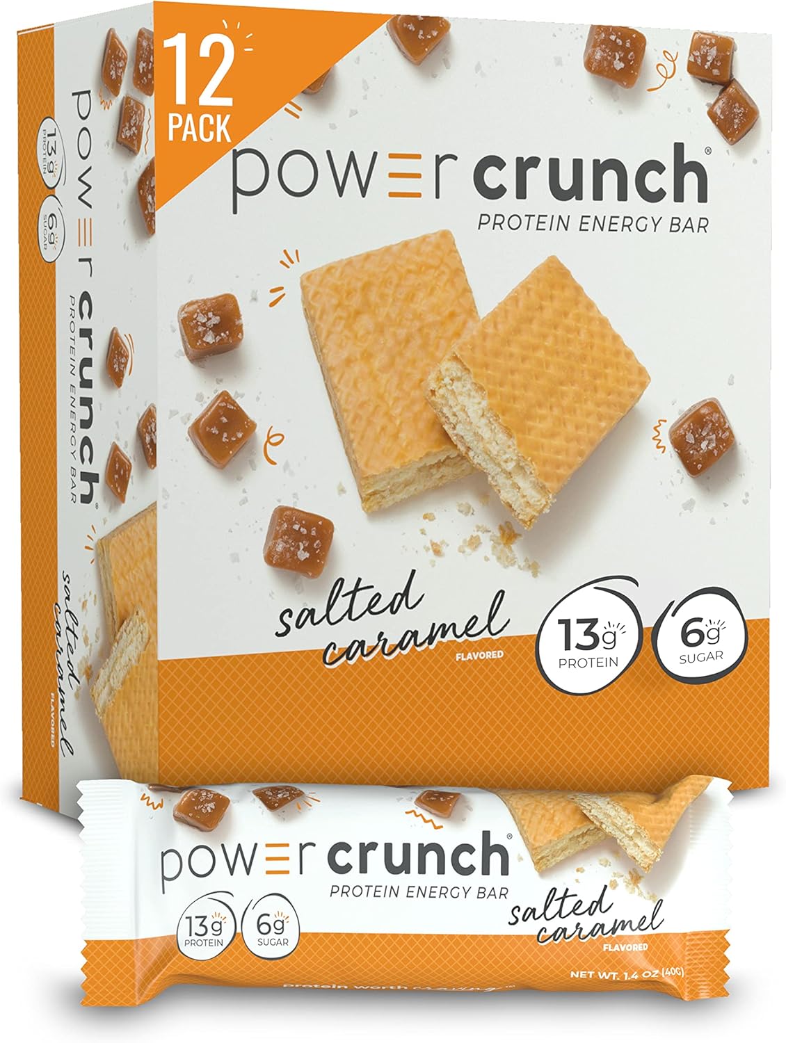 Deliciously High Protein Wafer Bars - Salted Caramel