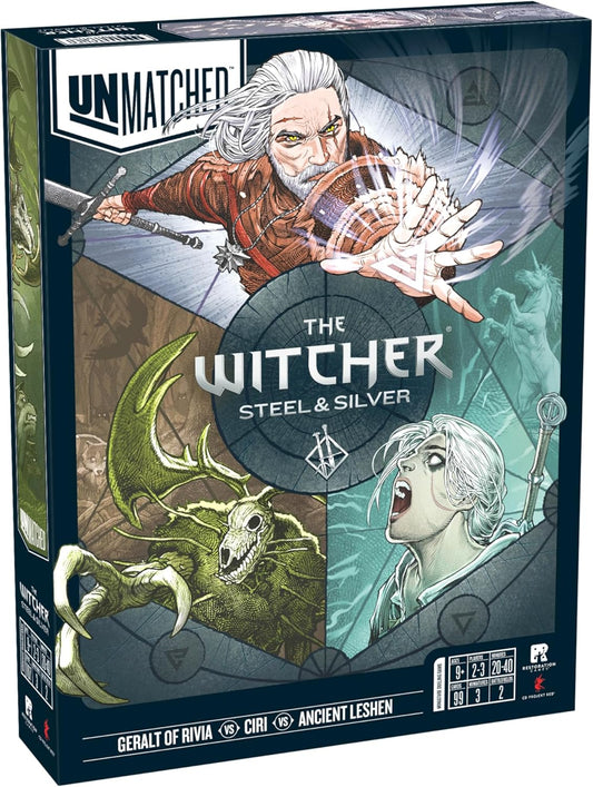 Unmatched The Witcher Steel & Silver - Thrilling Strategy Game
