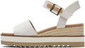 TOMS Diana Mule Wedge Sandal - Cushioned Slip-On Comfort