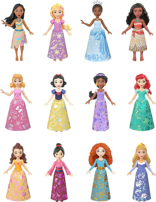 Ultimate Princess Pack with 12 Small Posable Dolls for Kids
