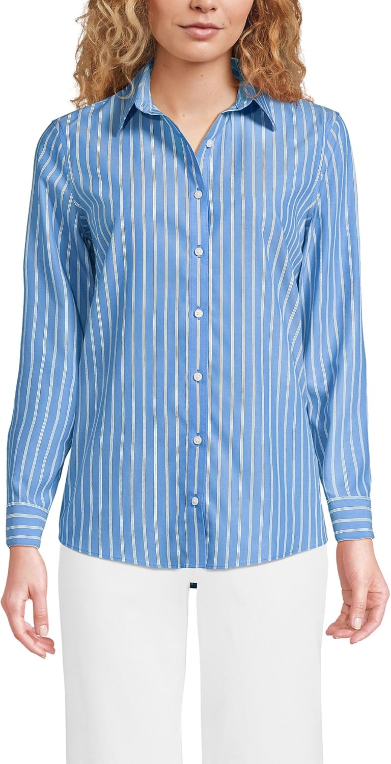 Lands' End Women's Pinwale Cord Long Sleeve Shirt Review