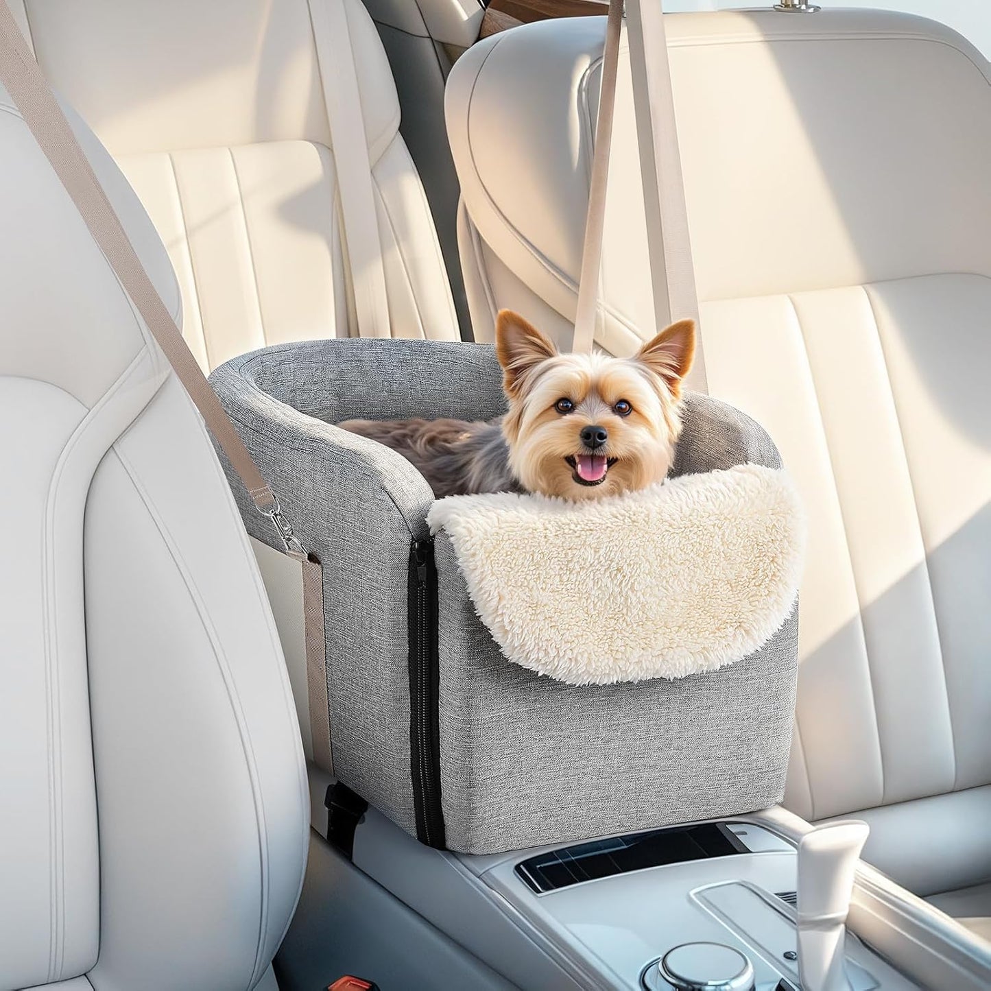 Dog Car Seat for Big Console, Non-Slip Pet Bed for Trucks