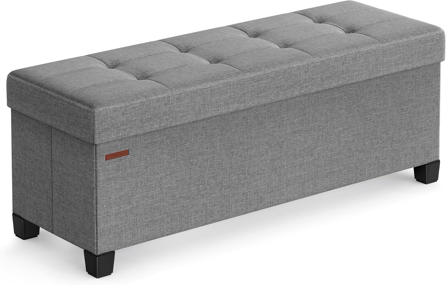 SONGMICS Storage Ottoman Bench for Stylish Home Organization
