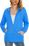 MAGCOMSEN Women's Fleece Lined Zip Up Hoodie - Warm, Casual Layer keep